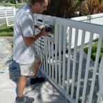 working on a gate