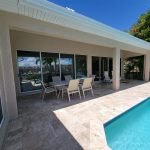 a pool area